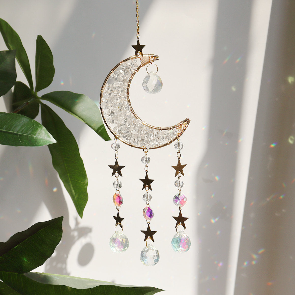 Crystal Suncatcher Crescent Moon