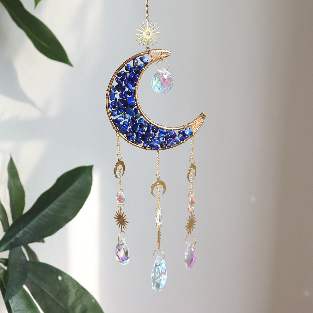 Crystal Suncatcher Crescent Moon