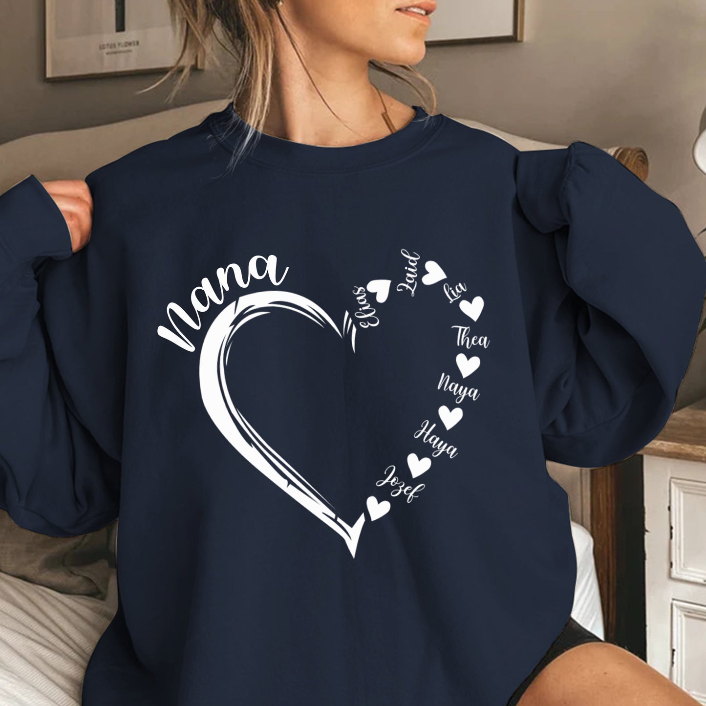 Personalized Heart Sweatshirt