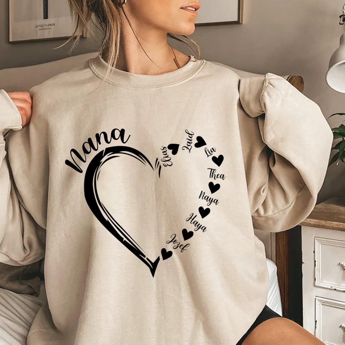 Personalized Heart Sweatshirt