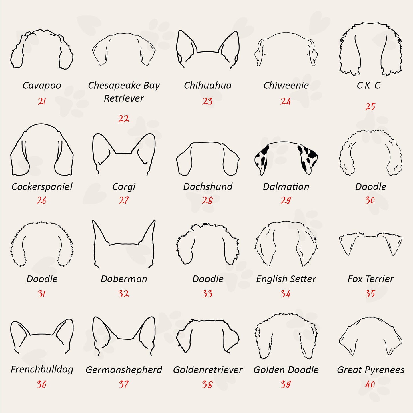 💞Custom Dog Ears Sweatshirt/Crewneck/ Tee💞