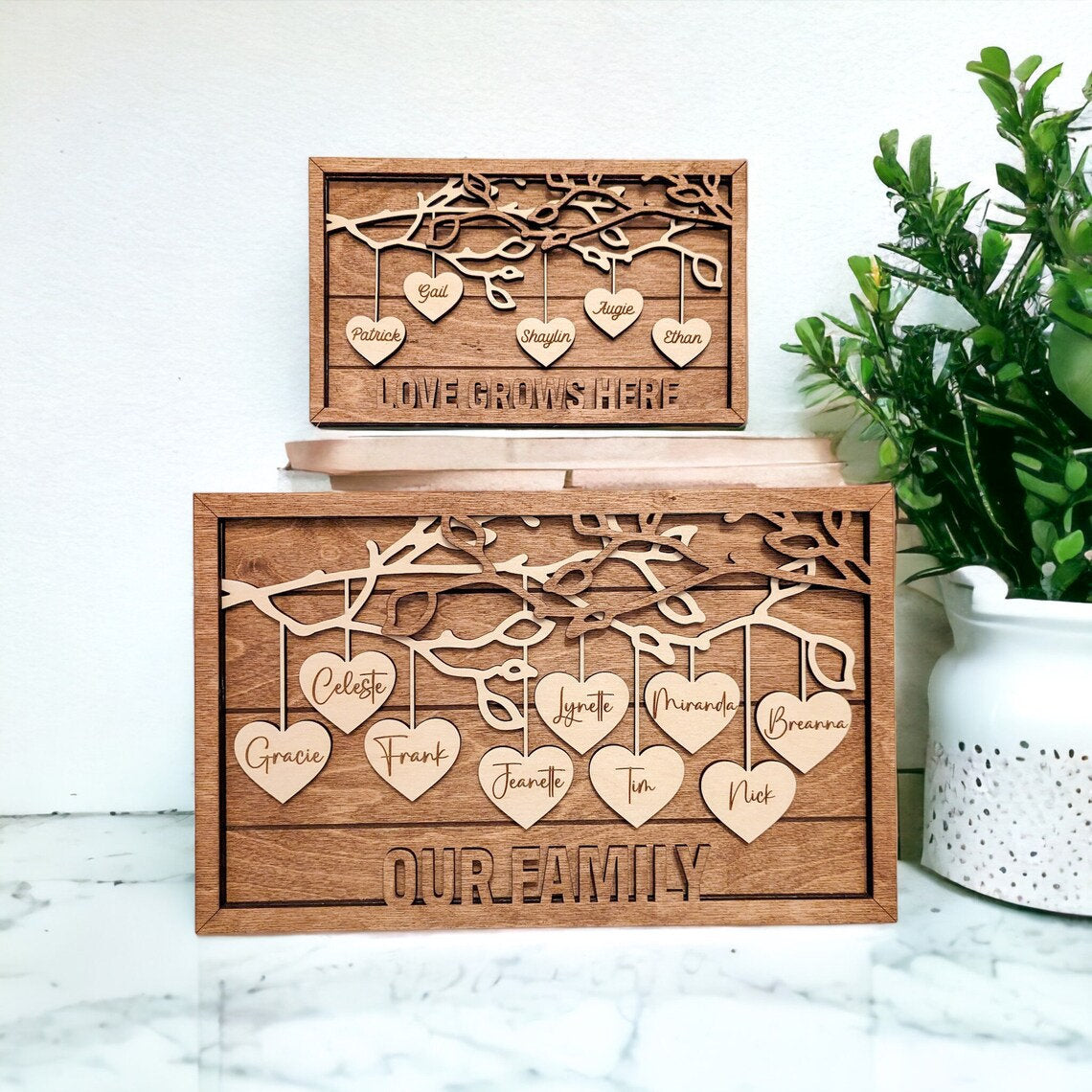 Personalized Family Tree Sign