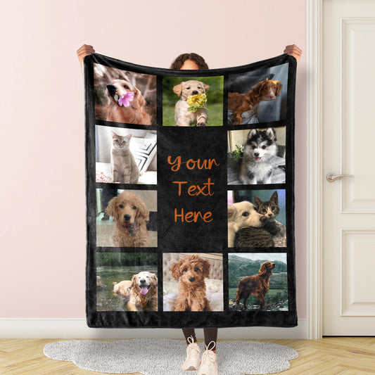 Custom Pet Photo Blanket