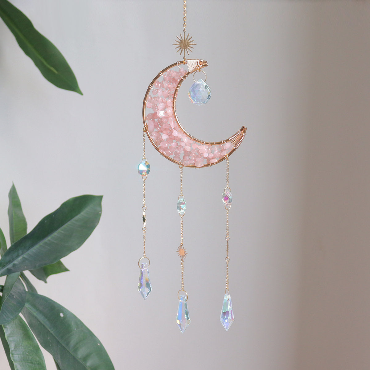 Crystal Suncatcher Crescent Moon