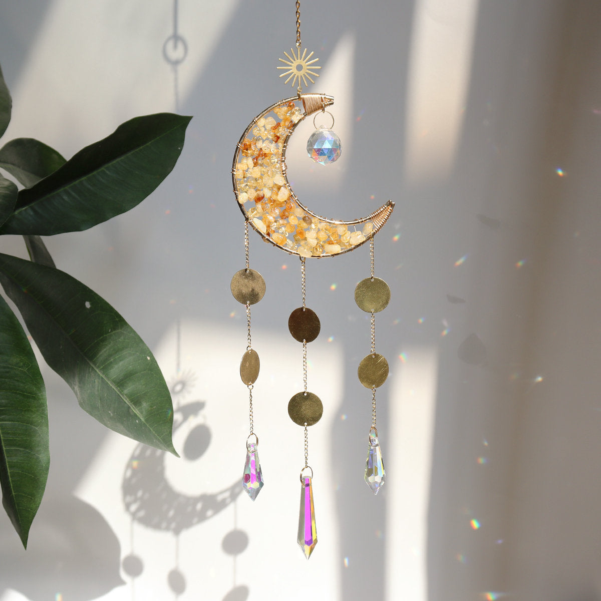 Crystal Suncatcher Crescent Moon