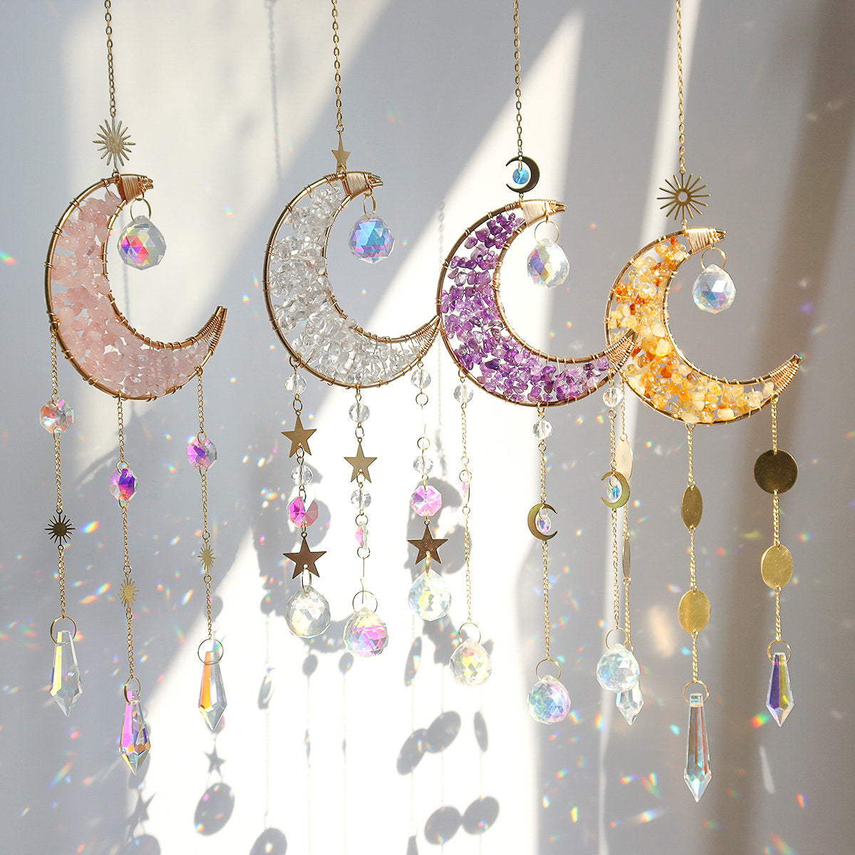 Crystal Suncatcher Crescent Moon