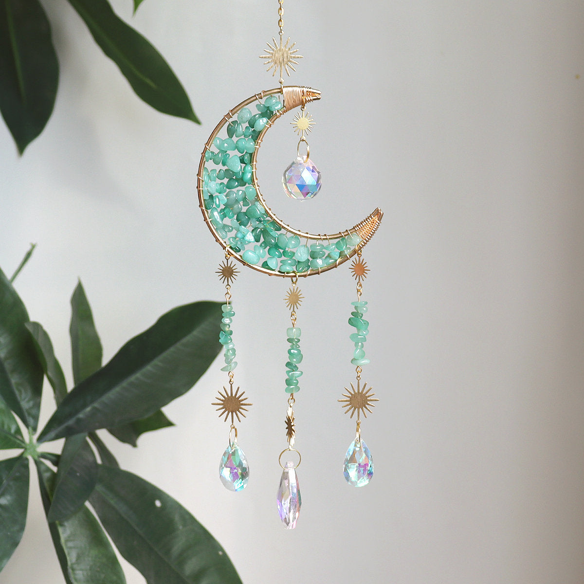 Crystal Suncatcher Crescent Moon