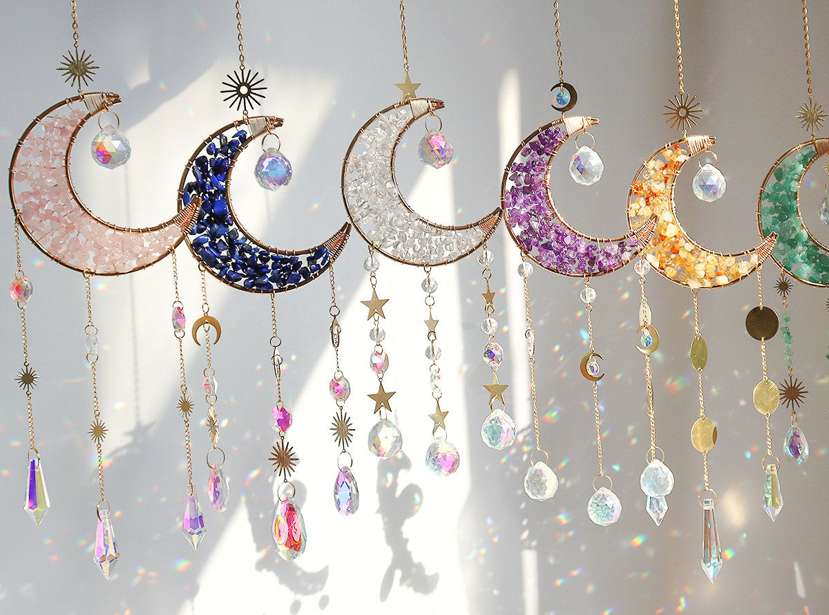 Crystal Suncatcher Crescent Moon