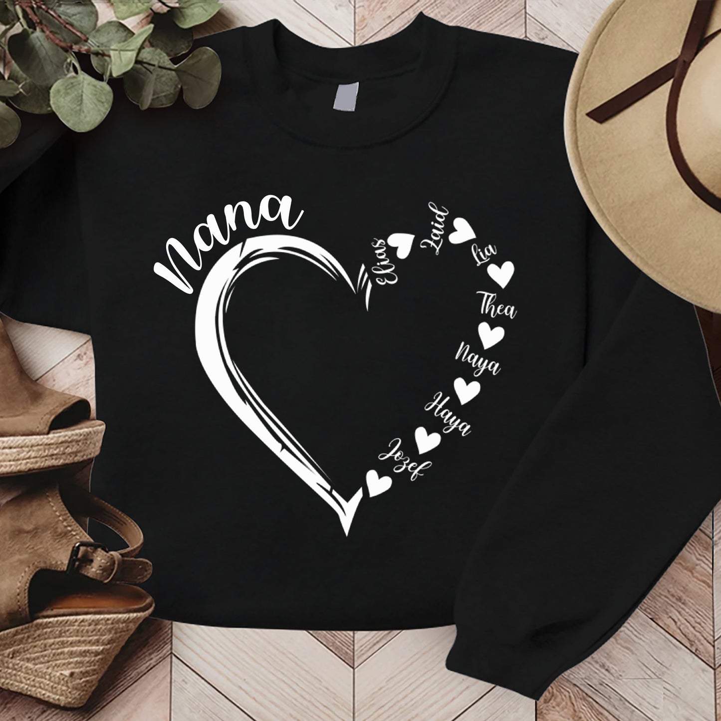 Personalized Heart Sweatshirt