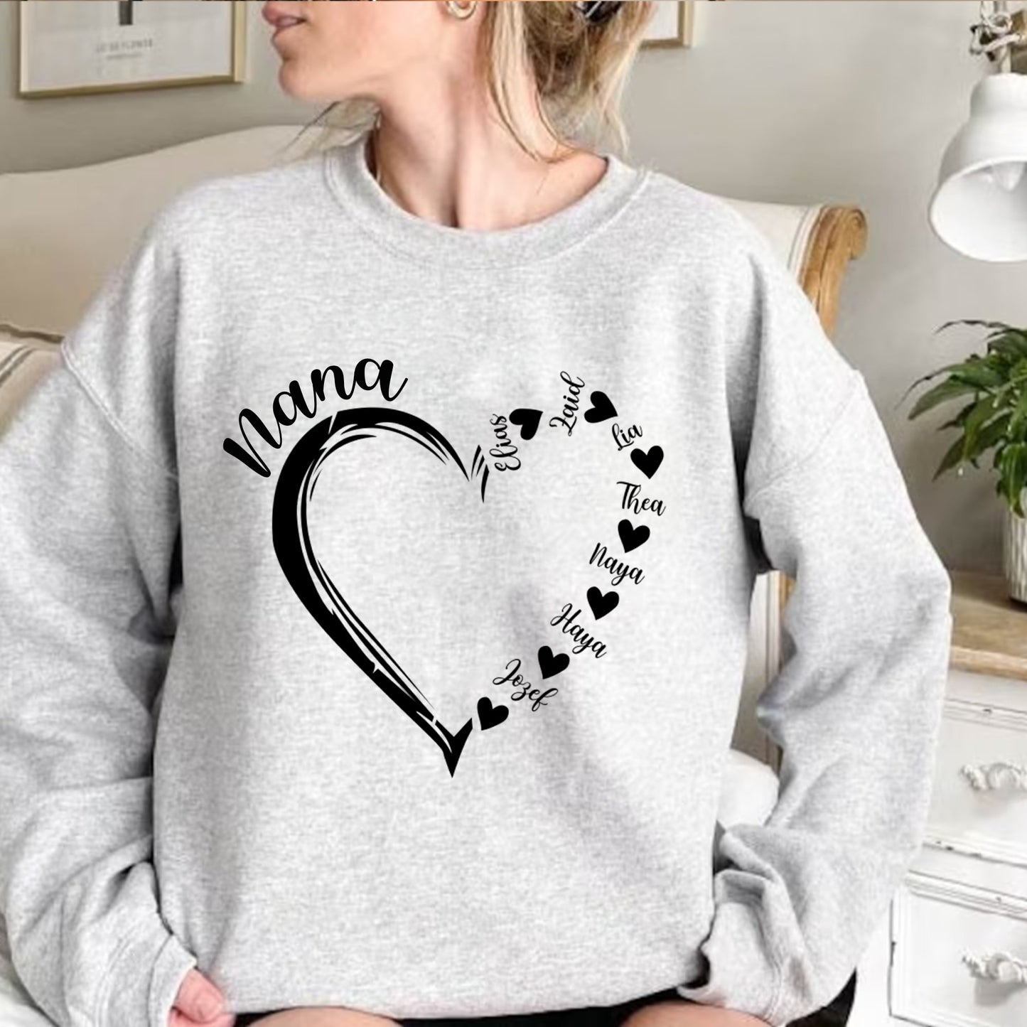 Personalized Heart Sweatshirt