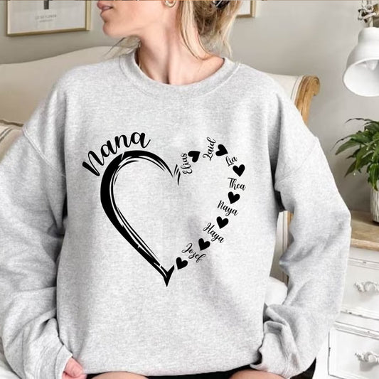 Personalized Heart Sweatshirt