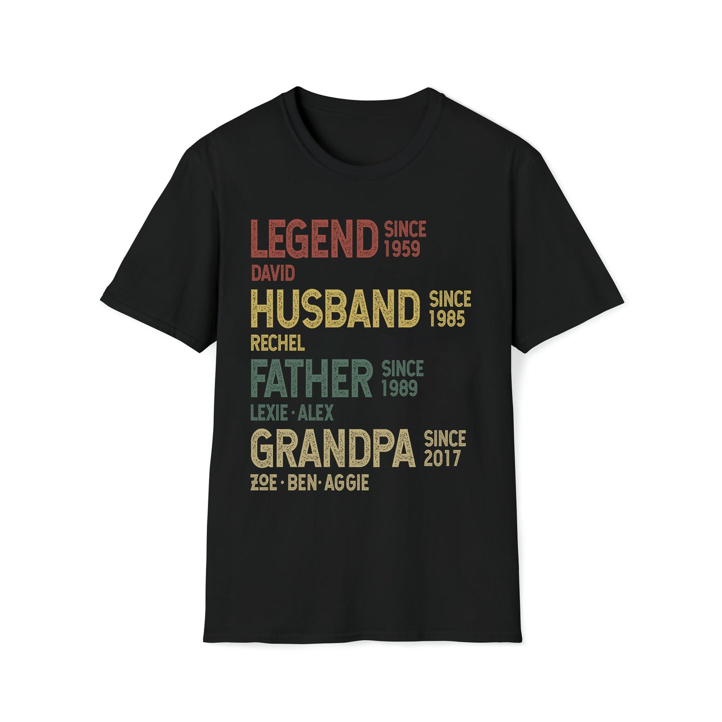 Legend Husband Daddy Papa Customized Shirt