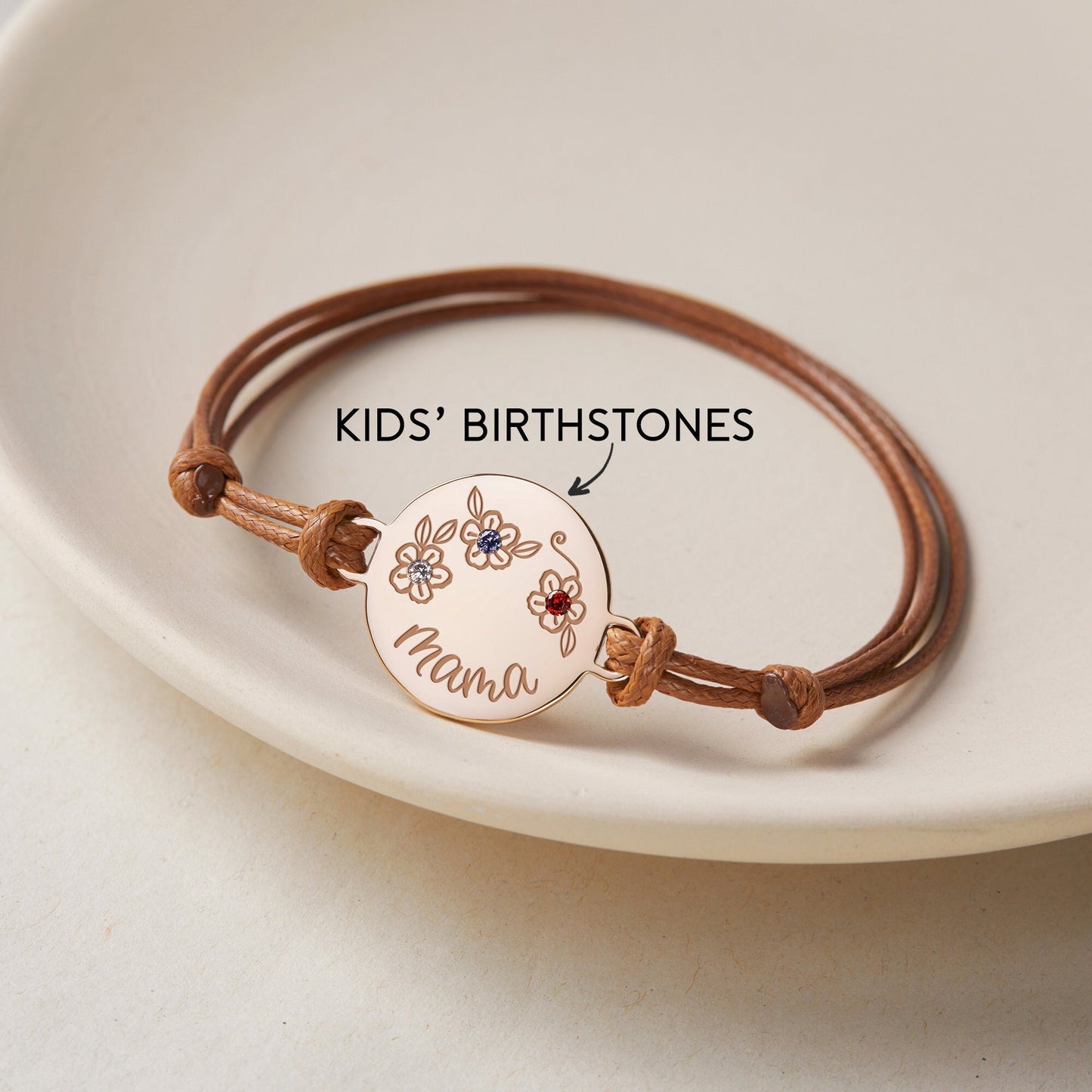 Personalized Mother/Grandma Birthstone Bracelet