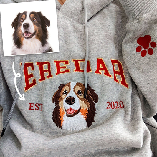 Personalized Embroidered Sweatshirt with Pets