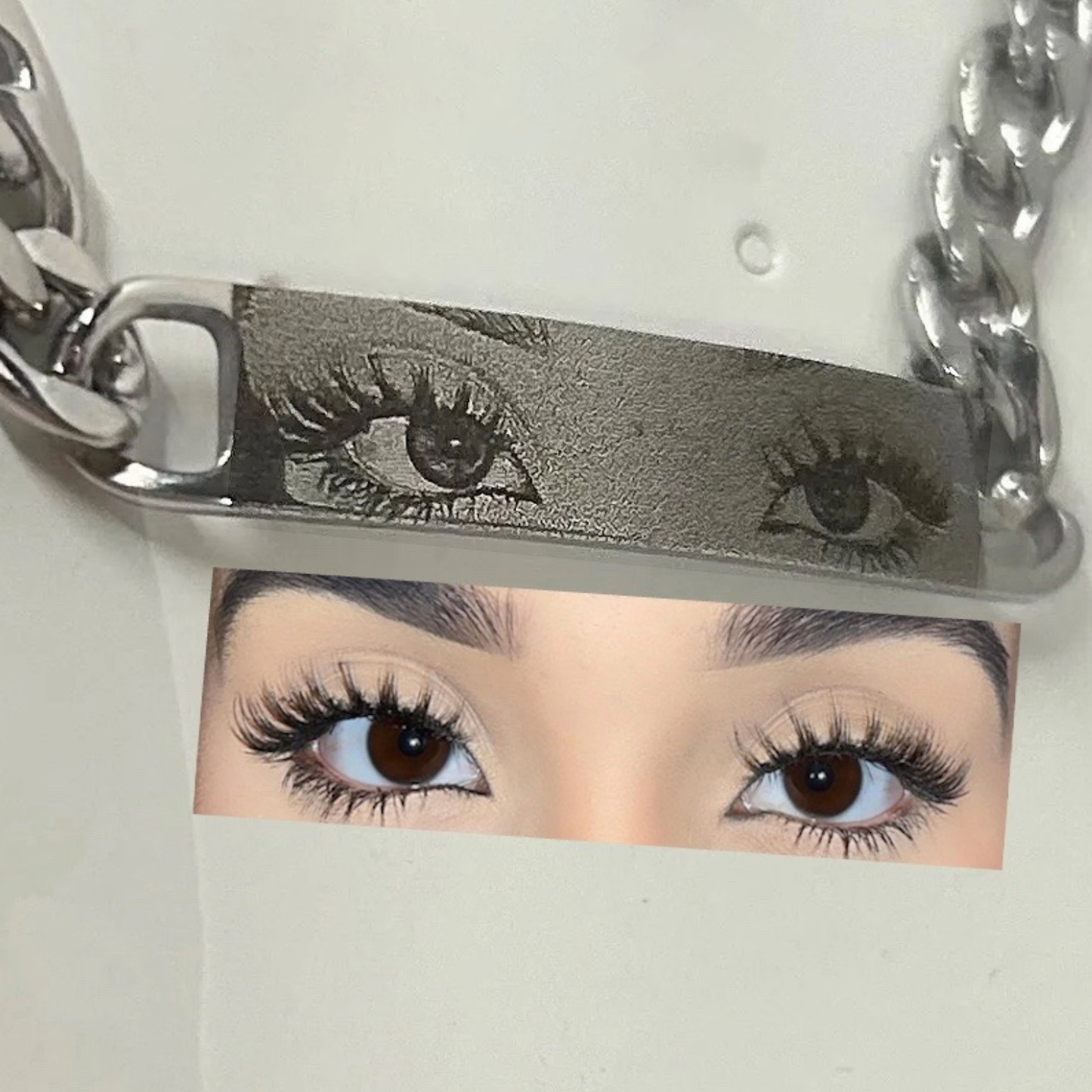 Personalized Eyes Engravable Bracelet/Necklace