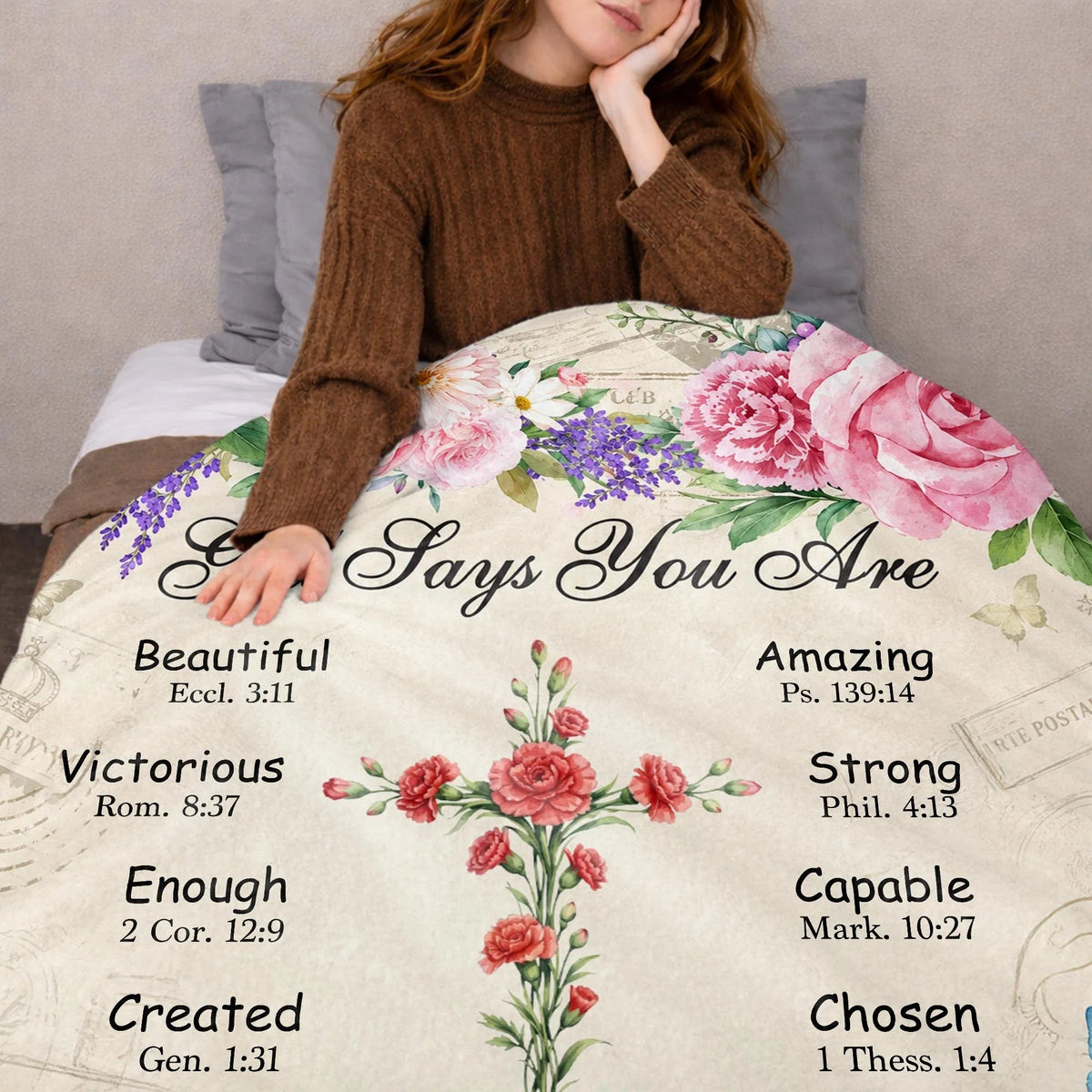 Personalized God Says You Are Christian Blanket