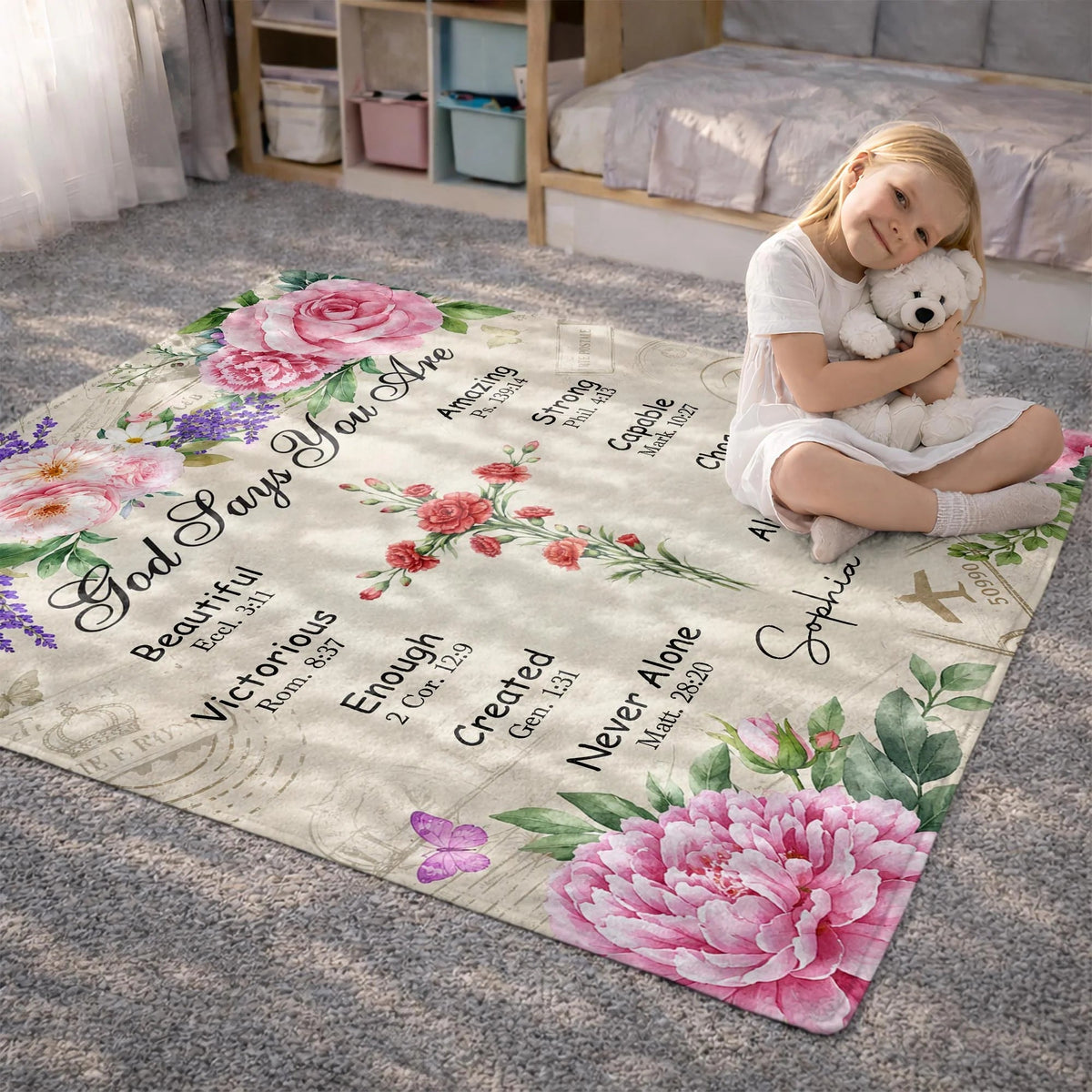 Personalized God Says You Are Christian Blanket