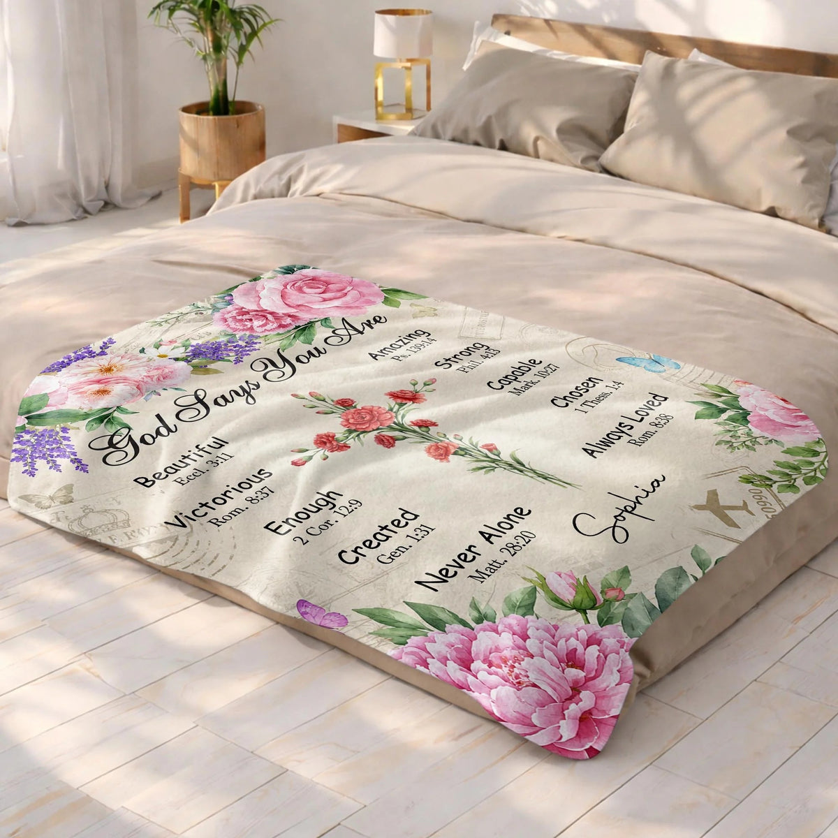 Personalized God Says You Are Christian Blanket