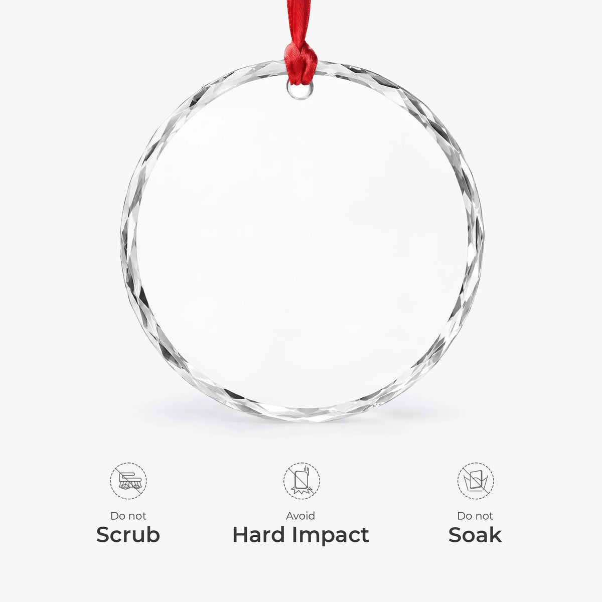 Personalized Memorial Cardinal Glass Ornament