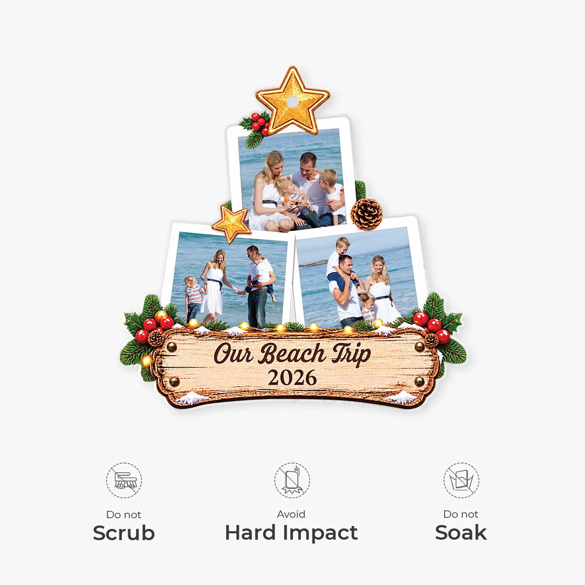 Personalized Making Memories Family Photo Tree Ornament