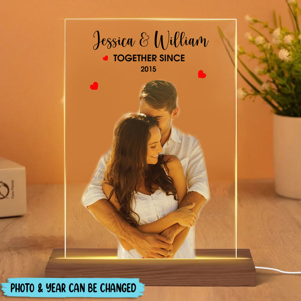 Lampe LED personnalisée Together Since Lover