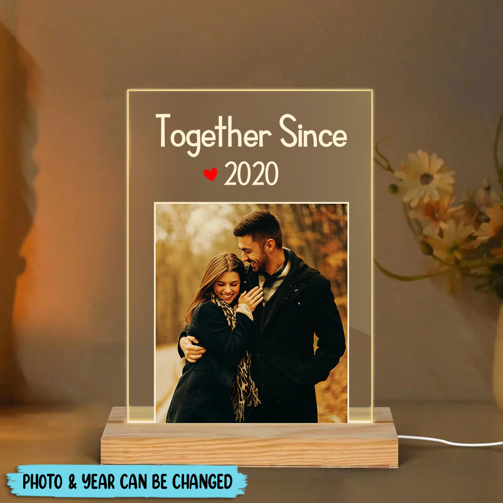 Personalized Together Since Couple  LED Lamp
