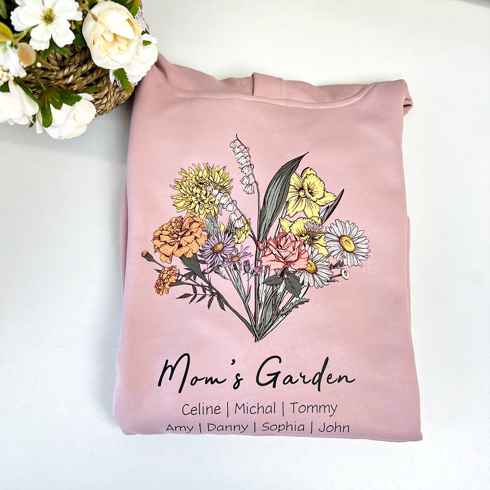 50%OFF⭐️Birth Flower Bouquet Customized Hoodie/Crewneck