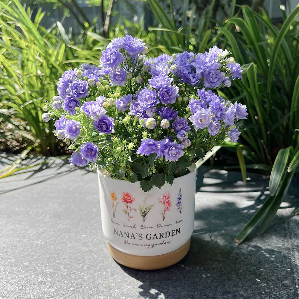 3D Print Customized Birth Flower Pot Mom's Garden is Her Children