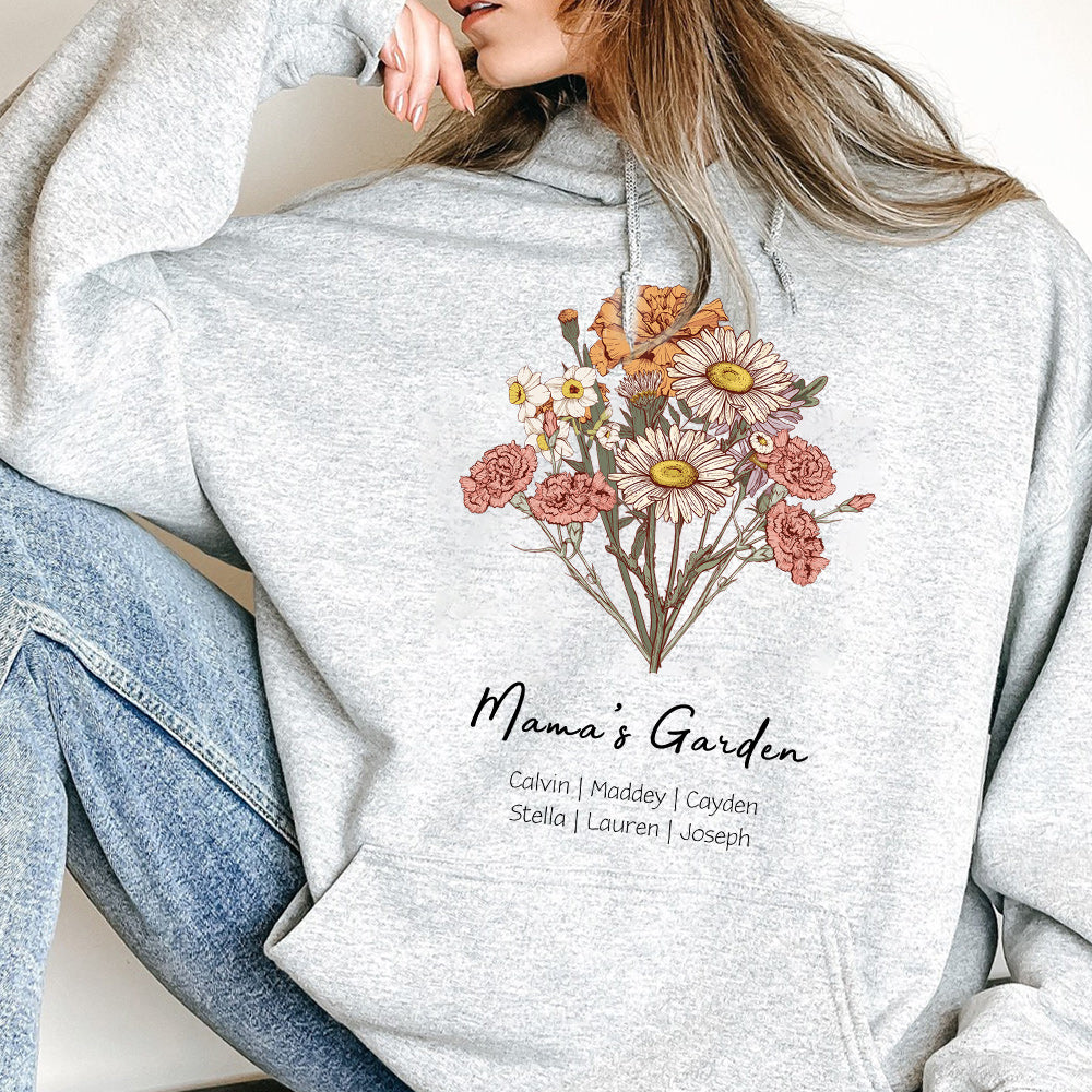 50%OFF⭐️Birth Flower Bouquet Customized Hoodie/Crewneck