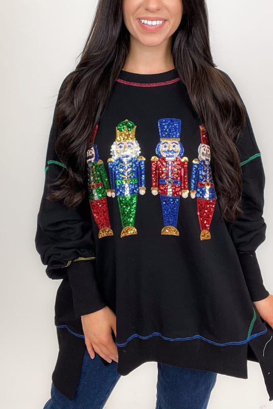 Christmas Sequin Crewneck