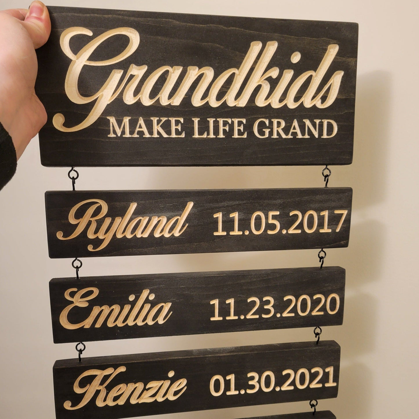 Grandkids Hanging Decor Sign