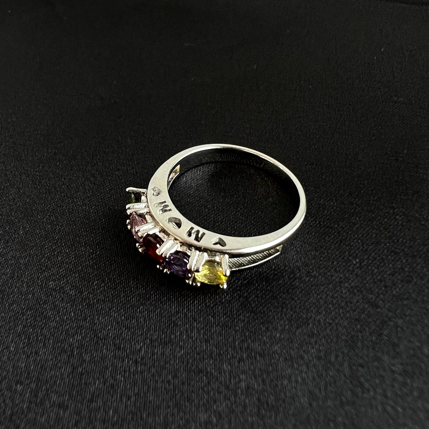 Familie Birthstones Ring-Mutterschmuck 