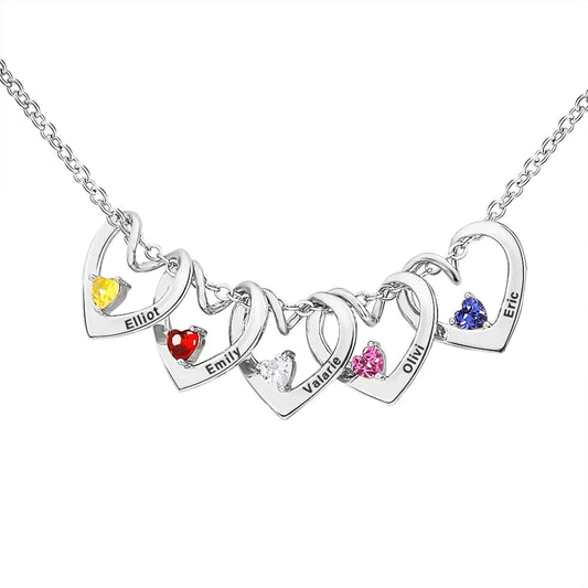 Heart of Love Birthstone Necklace