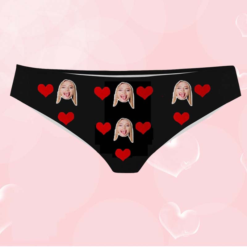 Custom Heart Face On Men's Boxer