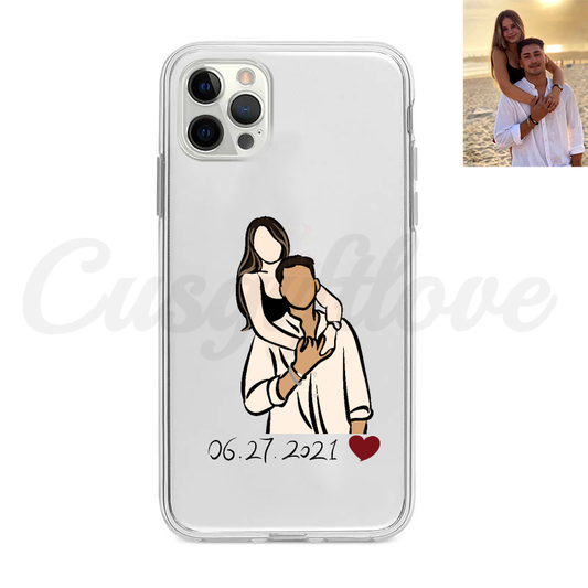 Coque de téléphone portrait personnalisée