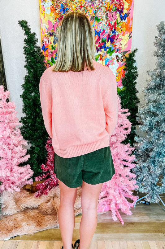 Christmas sequin element sweater cardigan