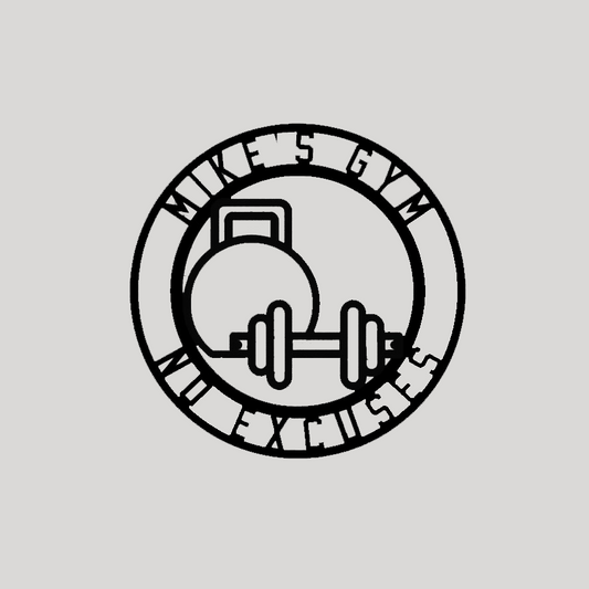 Custom Home Gym Sign