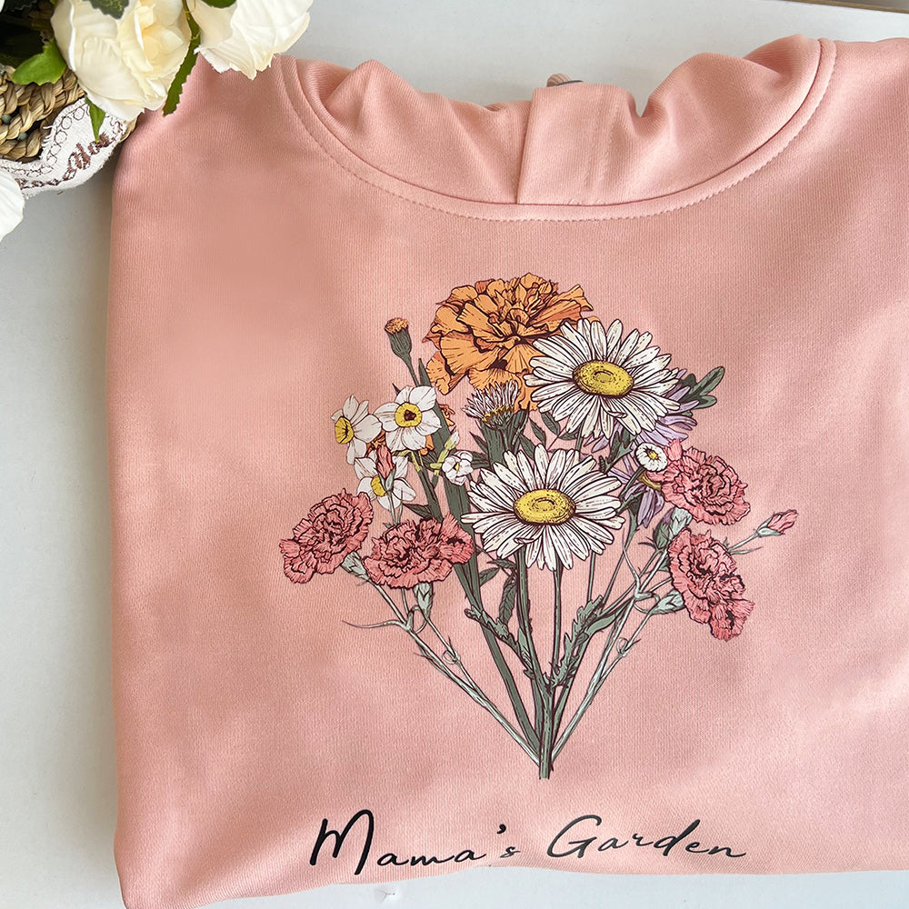 50%OFF⭐️Birth Flower Bouquet Customized Hoodie/Crewneck