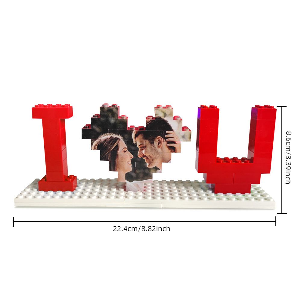 Personalised I Love You Brick Puzzles Gifts for Lovers