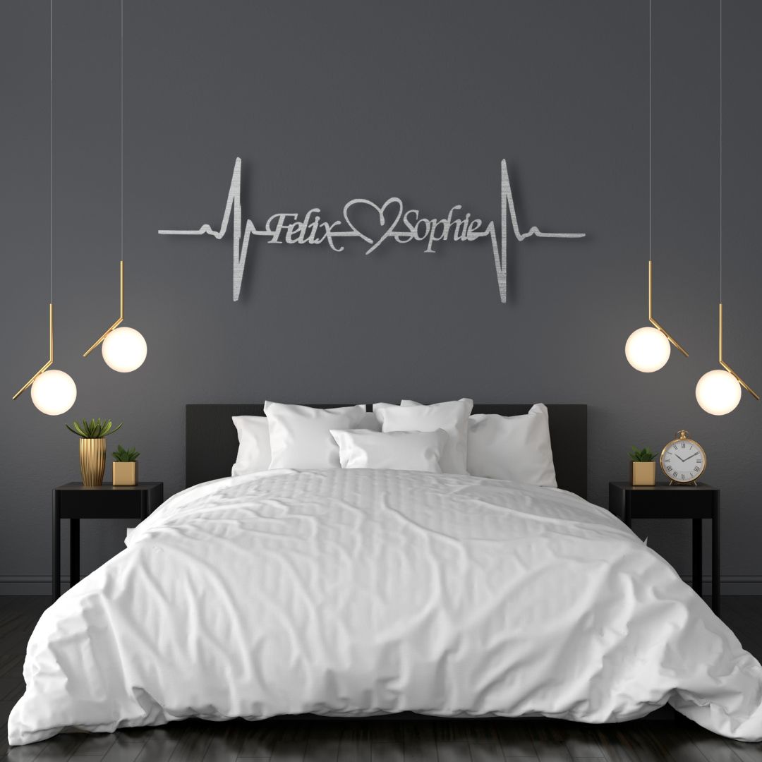 Signe en métal monogramme Infinity Couples