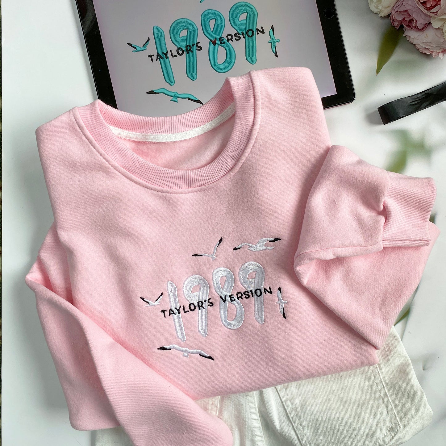 1989 TS Version Embroidered Sweatshirt Hoodie T-shirt