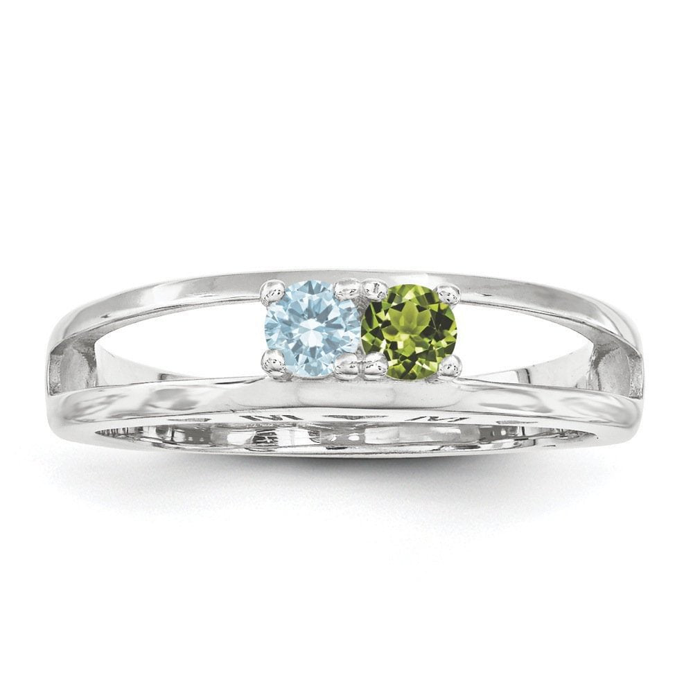 Familie Birthstones Ring-Mutterschmuck 