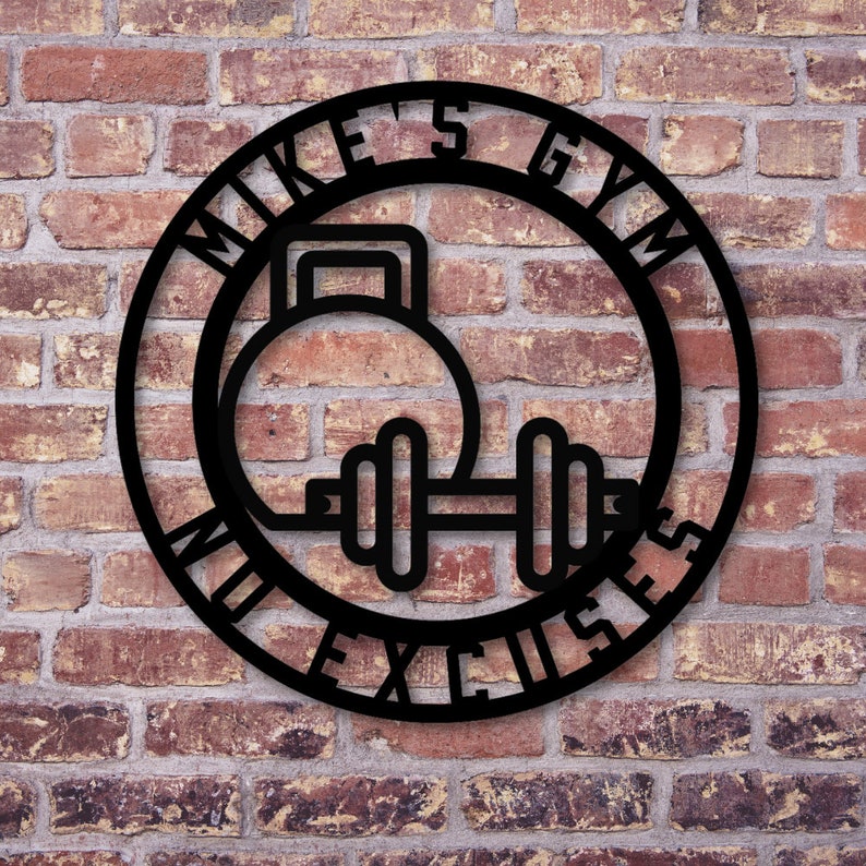 Custom Home Gym Sign