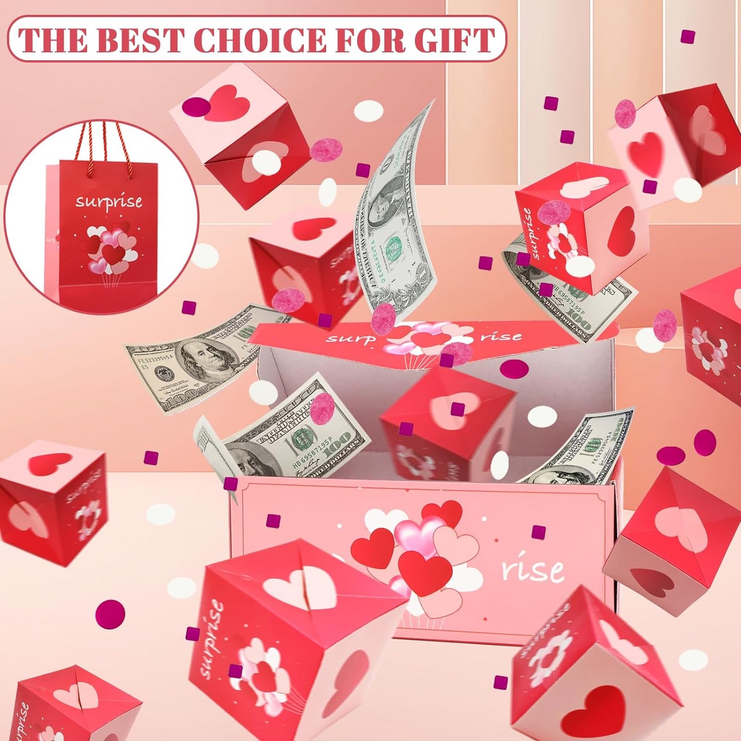 Valentine's Day Explosion Surprise Gift Box - 2024 Valentine's Day Surprise Gift