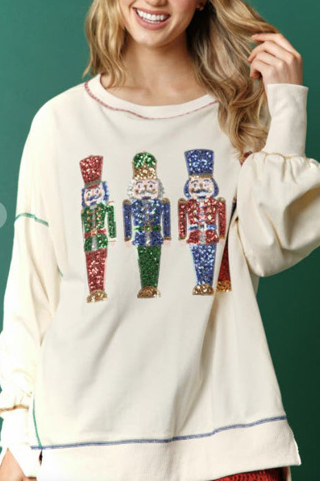 Christmas Sequin Crewneck