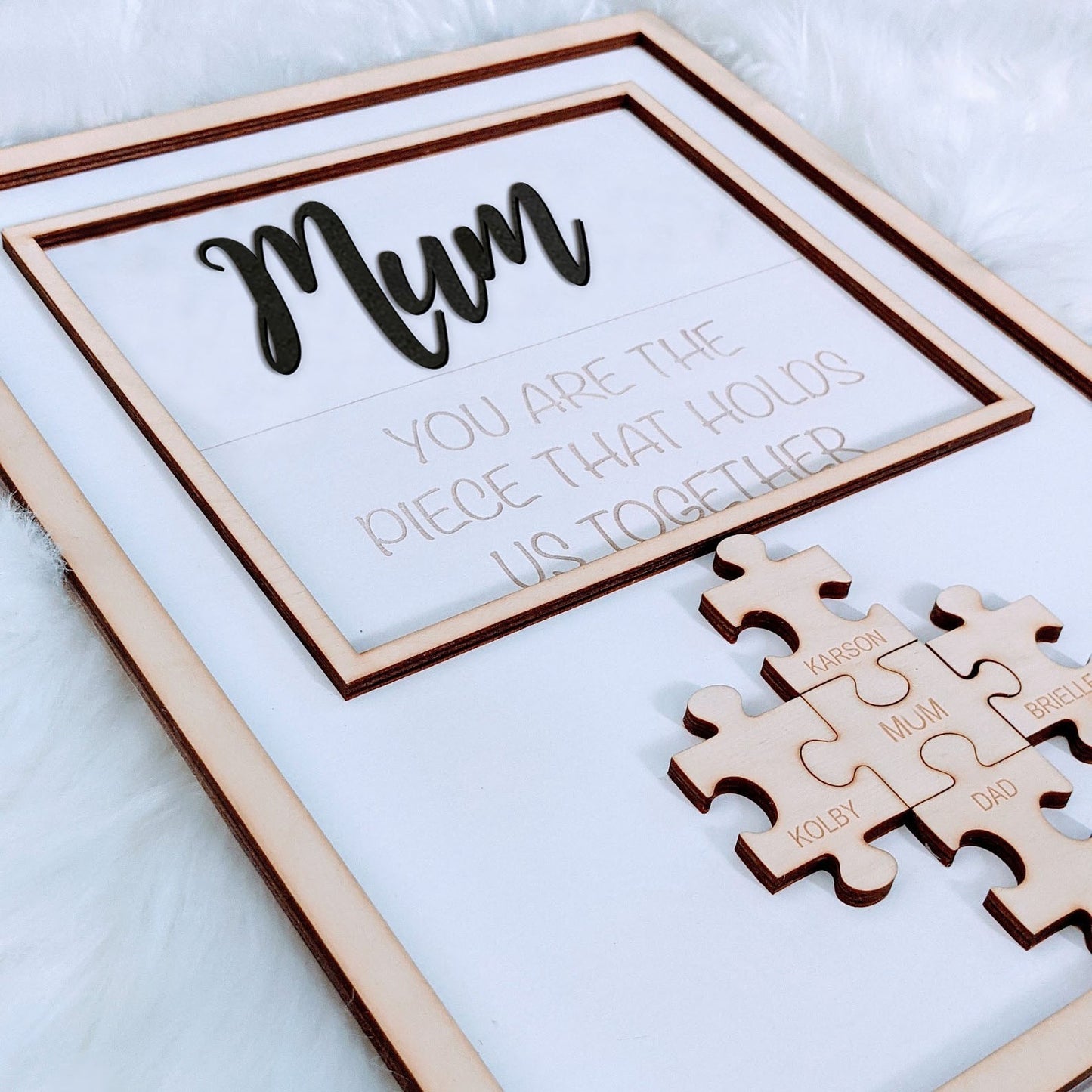 Personalisiertes Mama-Puzzleteile-Namensschild🎁 