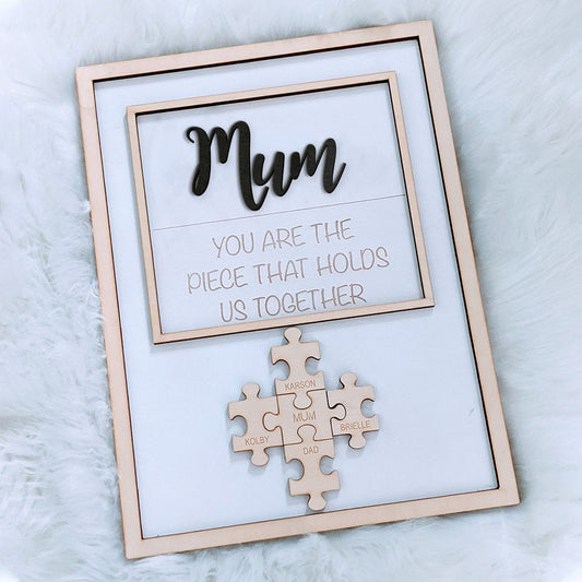 Personalisiertes Mama-Puzzleteile-Namensschild🎁 