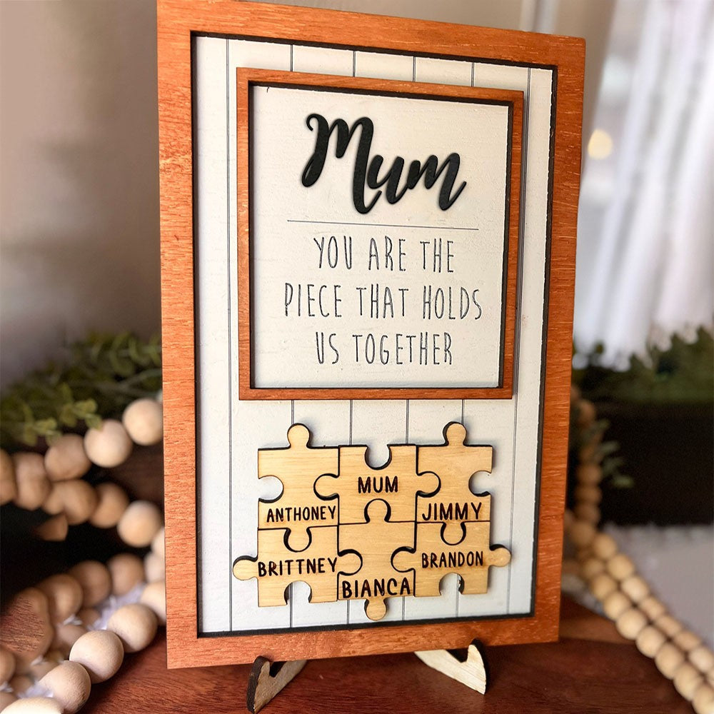 Personalisiertes Mum1-20 Puzzleteile Namensschild🎁 