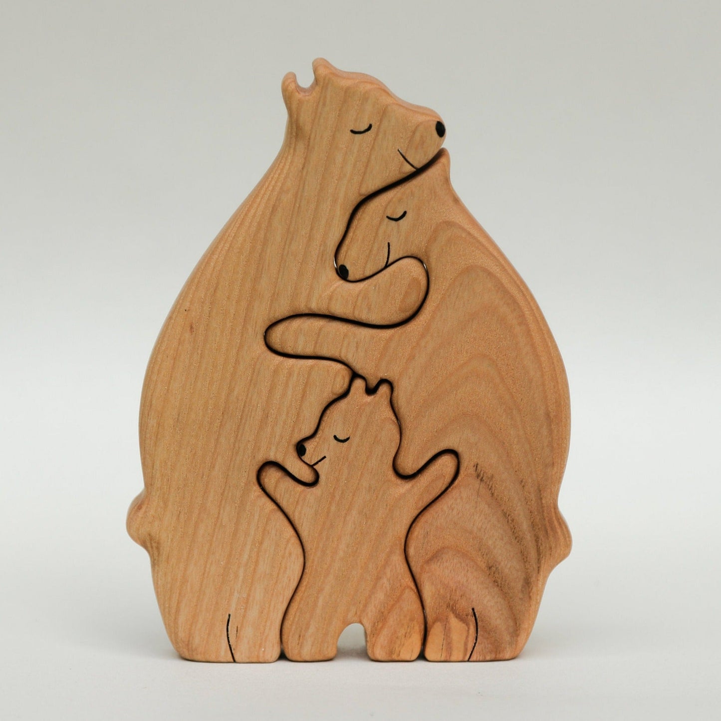 Wooden bears family puzzle