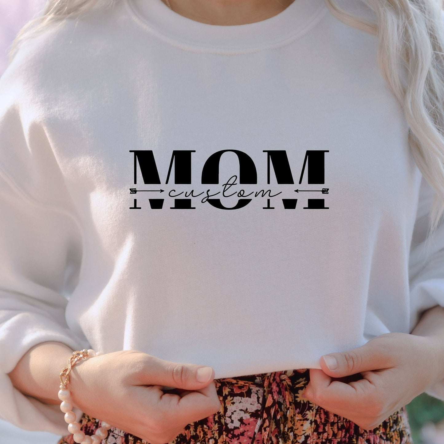 Kundenspezifisches Mama-Sweatshirt mit Kindernamen